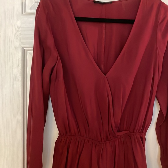Burgundy long sleeve romper (worn once) - Picture 2 of 3
